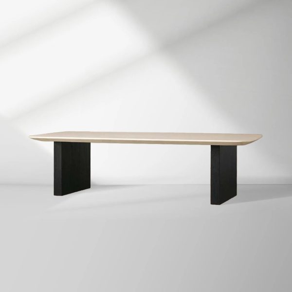 Saint Germain Marble Top Coffee Table Living Room Cocktail Table Clement Wood Base Center Tea Table - Image 5