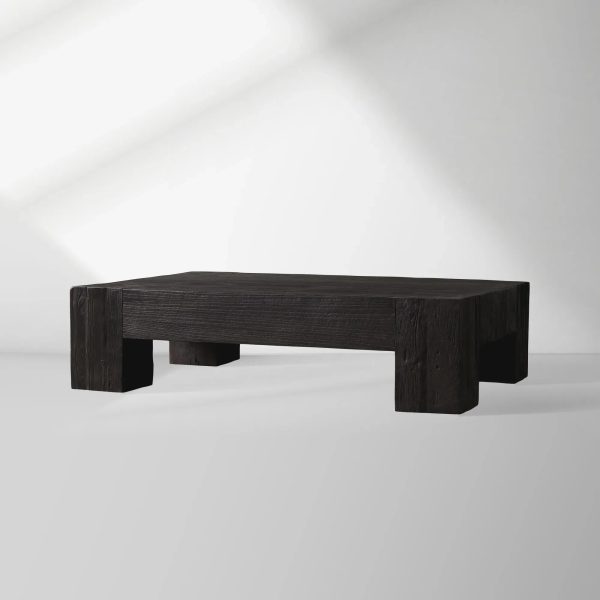 Ubud Reclaimed Teak Coffee Table Wood Living Room Center Tea Table Vintage Cocktail Table - Image 6