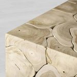 Kalmar Teak Square Coffee Table Wood Living Room Center Tea Table Unique Cocktail Table - Image 7