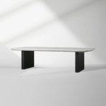 Saint Germain Marble Top Coffee Table Living Room Cocktail Table Clement Wood Base Center Tea Table - Image 2