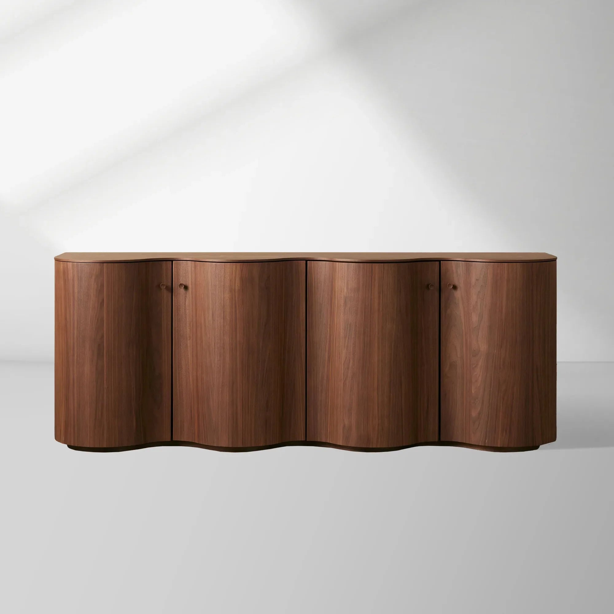2000x2000_20260120_HL_1.jpg Cortina Boat-Shaped Top Sideboard with a Waved Base Buffet Table Wood Living Room Entryways Cabinet - Image 1