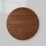 Caden Round Dining Table with Wooden Top Sculptural Base & Antiqued Metal Plinth - Image 6