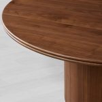 Caden Round Dining Table with Wooden Top Sculptural Base & Antiqued Metal Plinth - Image 5