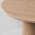 Caden Round Dining Table with Wooden Top Sculptural Base & Antiqued Metal Plinth - Image 2