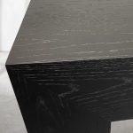 Sullivan Wood Waterfall Coffee Table Rectangle Rural Cocktail Table Oak Wood Center Tea Table - Image 15