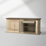 Oriana Bell’Arte Poplar Wood Sideboard Buffet Table Living Room Antique Entryways Two Drawers Cabinet - Image 2