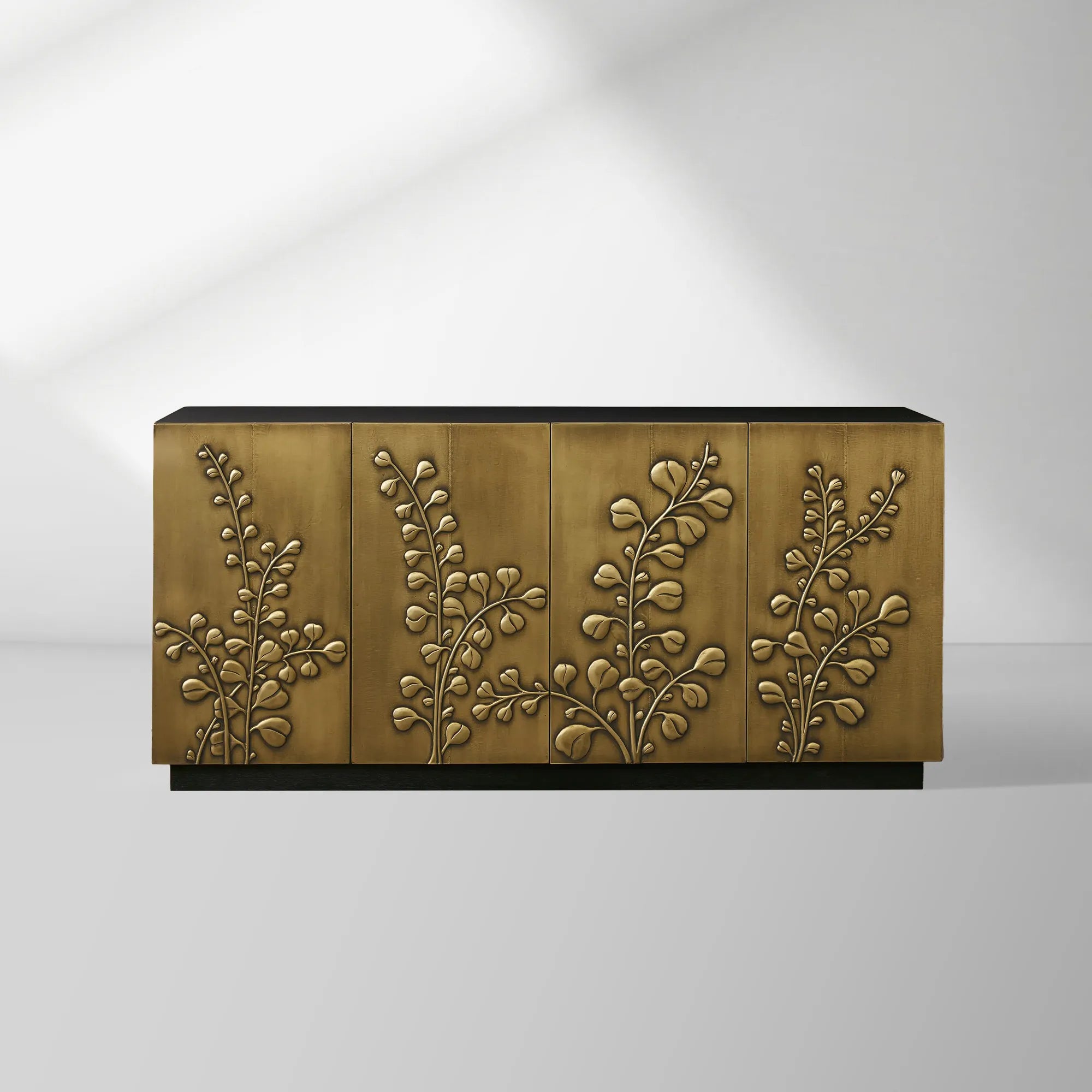 2000x2000_HL_20260120_1_508fe8a7-8540-4869-8dfe-a9cc3a81e674.jpg Etasha Wood Sideboard with Brass Panels Media Console TV Cabinet luxury Dining Entryway Buffet Table - Image 1