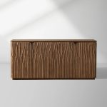 Norris Wood Sideboard Modern Buffet Table with Fiberglass Base Living Room Entryways Cabinet
