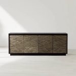 Helios Mid-Century Modern Sideboard Buffet Table Wood Living Room Entryways TV Cabinet