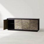 Helios Mid-Century Modern Sideboard Buffet Table Wood Living Room Entryways TV Cabinet - Image 2
