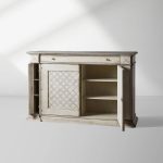 Messina Margherita Bell'Arte Sideboard Buffet Table Wood Living Room Entryways Cabinet - Image 2