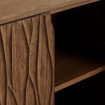 Norris Wood Sideboard Modern Buffet Table with Fiberglass Base Living Room Entryways Cabinet - Image 3