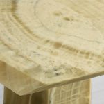Zyra Dining Table with Olid Green Onyx & Solid Stone - Image 4