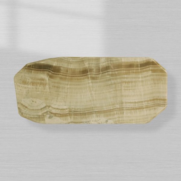 Zyra Dining Table with Olid Green Onyx & Solid Stone - Image 5