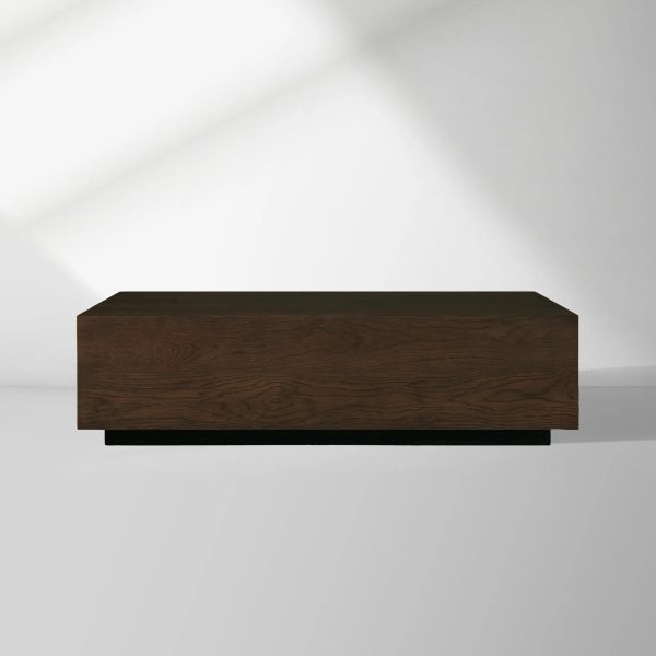 Sullivan Rectangle Coffee Table Living Room Oak Wood Center Tea Table Rural Cocktail Table - Image 7