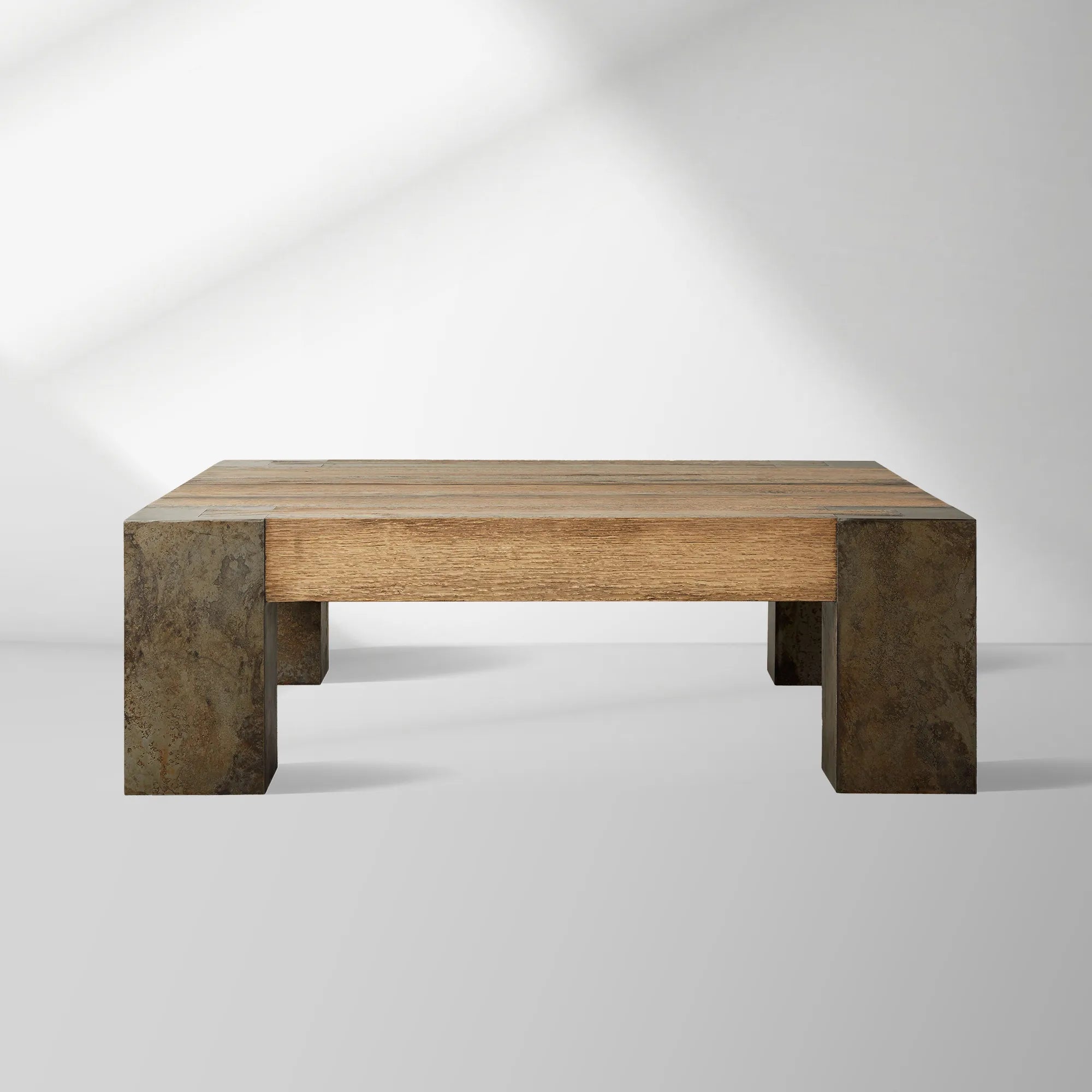 2000x2000_HL_20260120_a1_06eefa05-1f5f-4a85-892d-fef6d2418b2d.jpg Telluride Square Oak Coffee Table Wood Cocktail Table Living Room Center Tea Table Vintage Cocktail Table - Image 1