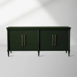 Oakleigh High-Gloss Lacquer Sideboard Wood Buffet Tables Living Room Entryways Storage Cabinet - Image 2