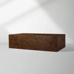 Kalmar Teak Wood Coffee Table Living Room Rectangle Center Tea Table Unique Cocktail Table - Image 2