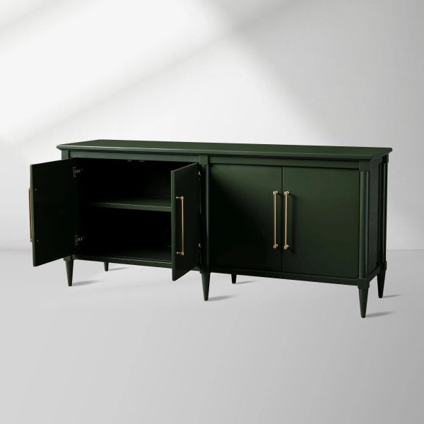 Oakleigh High-Gloss Lacquer Sideboard Wood Buffet Tables Living Room Entryways Storage Cabinet - Image 3