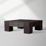 Ubud Square Reclaimed Teak Coffee Table Wood Living Room Center Tea Table Vintage Cocktail Table - Image 2