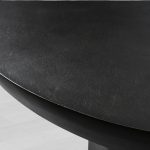 Kyoto Round Coffee Table Nickel-Plated Cast Aluminum Cocktail Table Living Room Metal Center Tea Table - Image 2
