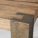 Telluride Square Oak Coffee Table Wood Cocktail Table Living Room Center Tea Table Vintage Cocktail Table - Image 4