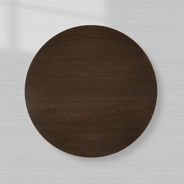 Sullivan Wood Round Coffee Table Oak Cocktail Table Simplicity Living Room Center Tea Table - Image 3