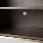 Malone Reconstituted Leather Sideboard Wood Buffet Table Living Room Entryways Cabinet - Image 7
