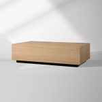 Sullivan Rectangle Coffee Table Living Room Oak Wood Center Tea Table Rural Cocktail Table - Image 10
