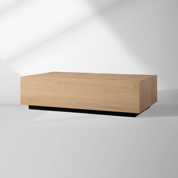 Sullivan Rectangle Coffee Table Living Room Oak Wood Center Tea Table Rural Cocktail Table - Image 10