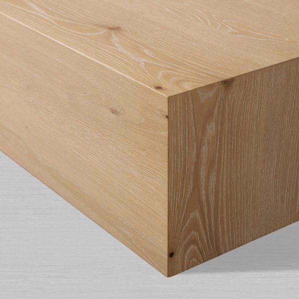 Sullivan Rectangle Coffee Table Living Room Oak Wood Center Tea Table Rural Cocktail Table - Image 11