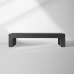 Sullivan Wood Waterfall Coffee Table Rectangle Rural Cocktail Table Oak Wood Center Tea Table - Image 8