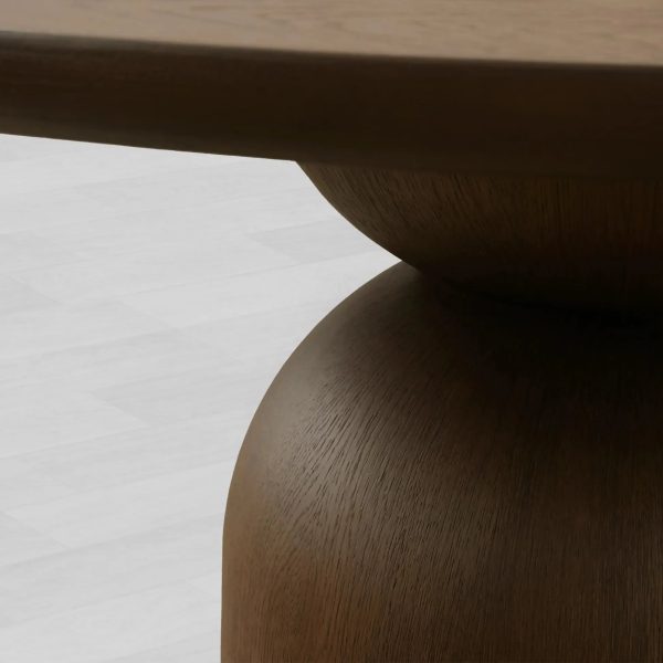 Perth Round Dining Table with Solid Romanian Wood - Image 3