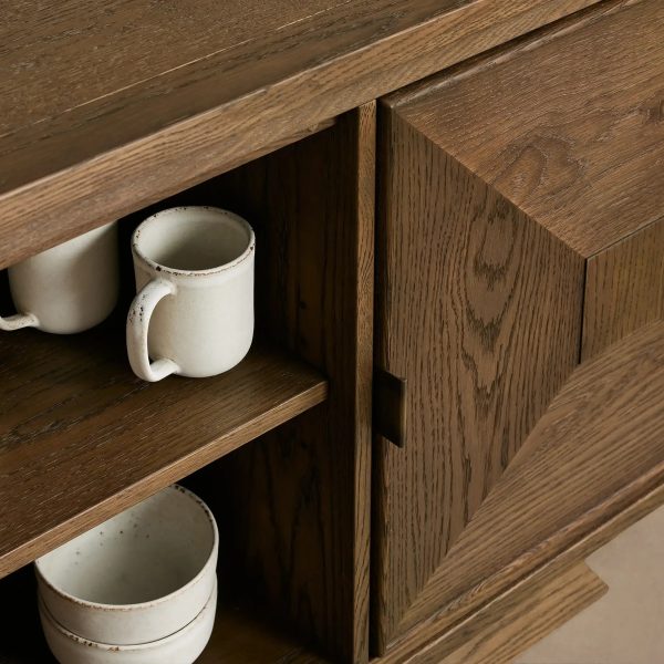 Pelham Indonesia Distressed Sideboard Wood Buffet Table Wood Living Room Entryways TV Cabinet - Image 10