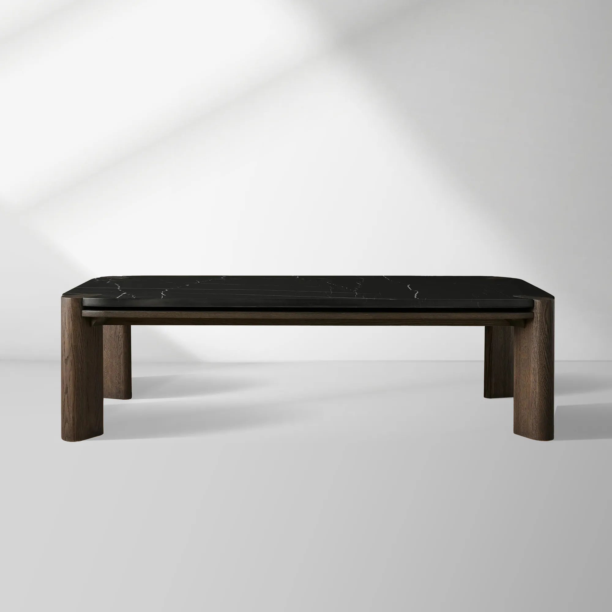 2000x2000_HL_20260120_d.jpg Pyet Marble Coffee Table Oak Wood Base Cocktail Table Elegance Living Room Center Tea Table - Image 1