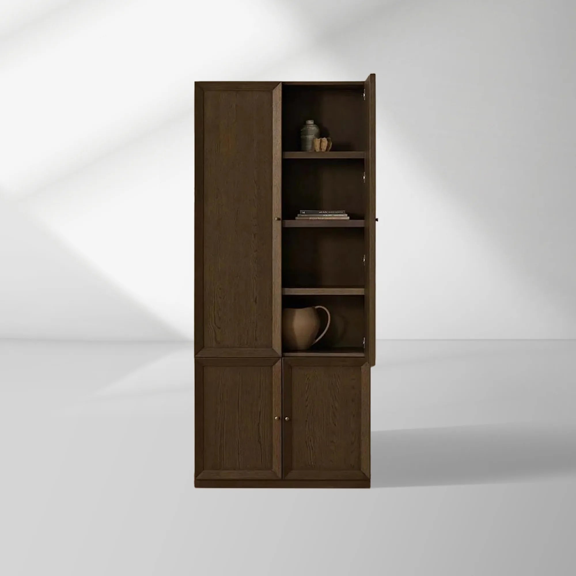 2000x2000_HL_20260120_d2_acf3c4ff-a99b-4cd9-a1bb-00ecaa79dd1c.jpg Nason Modular Oak Tall Display Cabinet Modern Living Room Large lockers - Image 1