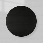 Sullivan Wood Round Coffee Table Oak Cocktail Table Simplicity Living Room Center Tea Table - Image 8