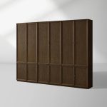 Nason Modular Oak Tall Display Cabinet Modern Living Room Large lockers - Image 5