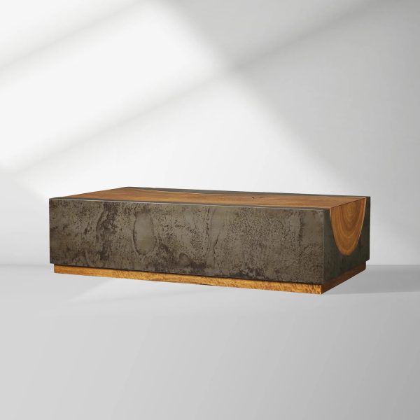 Acacius Yukas Wood Center Coffee Table Rectangular Tea Cocktail Table - Image 4