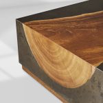 Acacius Yukas Wood Center Coffee Table Rectangular Tea Cocktail Table - Image 5
