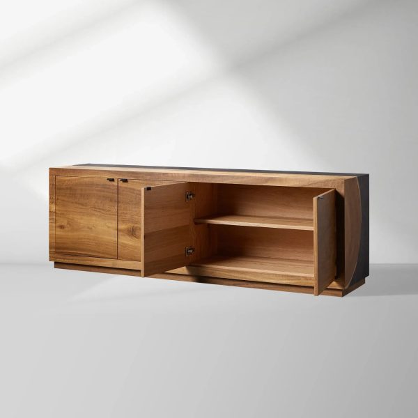 Acacius Yukas Sideboard TV Stand Wood Living Room Entrance Cabinet Unit Media Console - Image 5