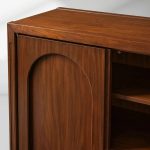 Rittman Entrance Hall Chest Mid-Century Sideboard Walnut Wood Buffet Storage Cabinet - Image 3