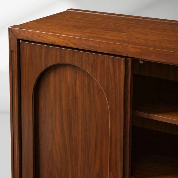 Rittman Entrance Hall Chest Mid-Century Sideboard Walnut Wood Buffet Storage Cabinet - Image 3