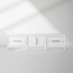 Rowan 4 Drawers TV Stand Unit Wood Entryways Storage Sideboard Cabinet Media Console - Image 2