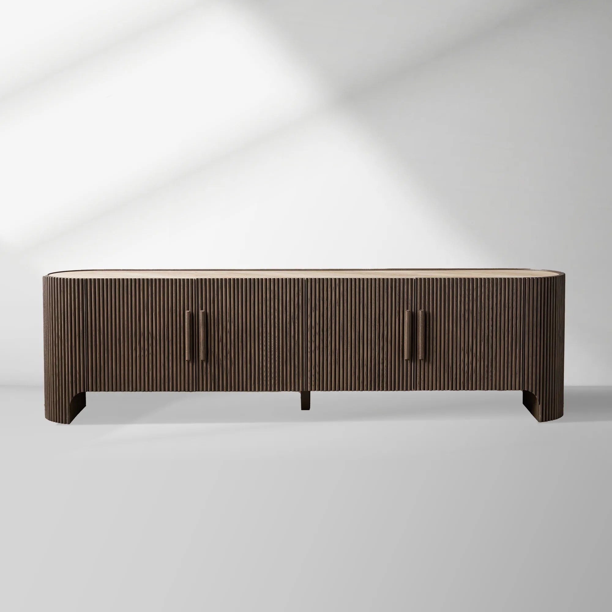 2000x2000_HL_20260202_cc1.jpg Astor Entryways Storage Sideboard Marble top Cabinet Oak Wood TV Stand Unit - Image 1