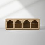 Hattie TV Stand Cabinet Oak Media Console Wood Sideboard Modern television Storage Side Unit - Image 10