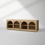 Hattie TV Stand Cabinet Oak Media Console Wood Sideboard Modern television Storage Side Unit - Image 11