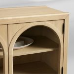Hattie TV Stand Cabinet Oak Media Console Wood Sideboard Modern television Storage Side Unit - Image 12
