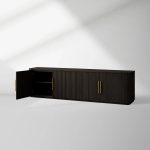 Finnley Wood TV Stand Cabinet Modern Media Console Living Room television Storage Unit - Image 5
