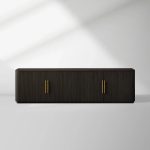 Finnley Wood TV Stand Cabinet Modern Media Console Living Room television Storage Unit - Image 4